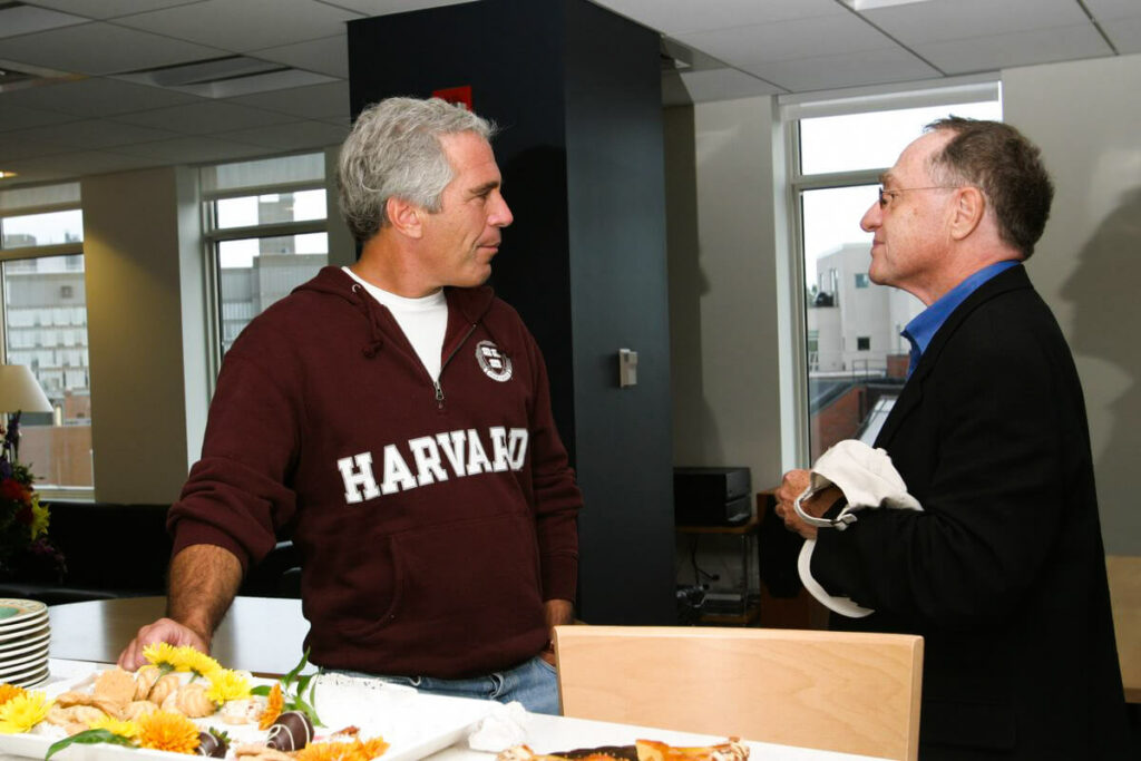 Jeffrey Epstein mit Alan Dershowitz